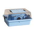 thumbnail image 1 of S SERENABLE Hamster Cage Two Tiered Cage Openable Top Guinea Pigs Glider Small Animals Small Blue, 1 of 9