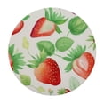 thumbnail image 2 of PIKWEEK Strawberry, Elastic Fitted Edged Round Tablecloth Fade Resistant Anti-Shrink Table Cloth Washable Table Cover for Indoor or Outdoor and Anywhere You Wanna use it White, 2 of 7