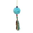 thumbnail image 3 of Northlight 8" Turquoise Blue Dangling Tassel Christmas Ornament, 3 of 3