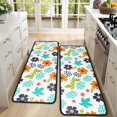 thumbnail image 4 of Kitchen Rugs Sets Of 2,Pioneer Flower Floral Print Pattern Anti Fatigue Kitchen Mat Rugs Non Slip Washable,Decorative Kitchen Floor Mats for Kitchen,Sink,Laundry,17X47 Inch, 4 of 5