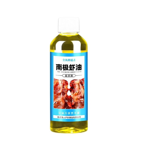 60ml/100ml Aceite de cebo de camarones Aceite de aroma de cebo duradero para artes de pesca (100ml) Likrtyny Para Estrenar