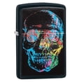 thumbnail image 2 of Zippo Colorful Skull Black Matte Pocket Lighter, 2 of 2