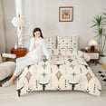 thumbnail image 4 of Manfei Vintage Cow Skull Bedding Comforter Set, Rustic Lodge Cabin Twin Comforter Sets, Bohemian Aztec Bedding Set, Beige Brown Black Bedroom Decor, Reversible 2pcs, 4 of 8