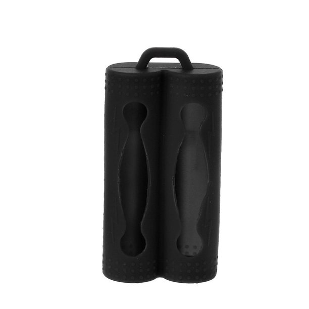 Mini silicona suave para funda protectora, bolsa de almacenamiento para 2x 18650 Batte