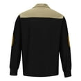 thumbnail image 4 of EAUFUM Long Sleeve Work Shirts for Men Button up Corduroy Sweatshirt Vintage Western Raglan Color Block Banded Collar Shirts Hoodless Hoodies Loose Pullover Sweater Outdoor Casual Streetwear 2024, 4 of 5