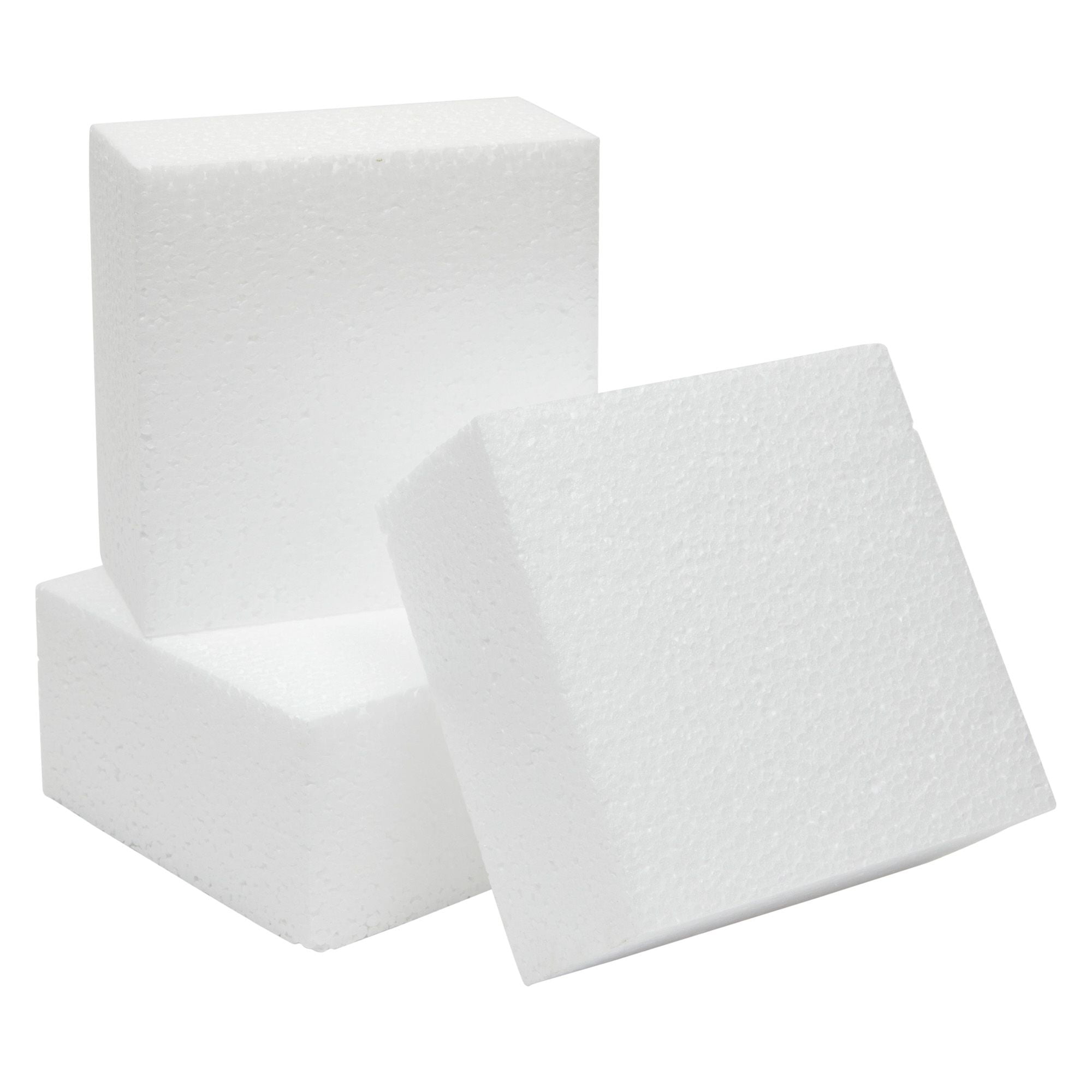 BARGAIN PARADISE 24 Pack Foam Blocks - Styrofoam Square Blocks, Rectangle  Blocks - Floral Foam - Craft Foam- For Crafting, Modeling