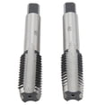 thumbnail image 2 of Hilitand Hand Tap,Carbon Steel Tap,2Pcs First Second Hand Tap Metric M20 Thread Straight Flute Carbon Steel Tapping Tool, 2 of 8