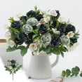 thumbnail image 4 of SPOORYYO Simulation Rose Bouquet Wedding Decoration Home Furnishings Small Fresh Artificial Flower Arrangements Shooting Props Fake Flowers, 4 of 6