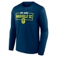 thumbnail image 2 of Men's Navy Nashville SC We Are Long Sleeve T-Shirt, 2 of 3