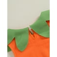 thumbnail image 6 of Children Halloween Pumpkin Costume for Kids Toddler Infant Baby Halloween Costume Outfit Vest Hat Set Cosplay for Boys Girls, 6 of 8