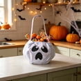 thumbnail image 5 of Halloween Decoration Indoor Outdoor Clearance Under $5.00! Thanksgiving Fall Decorations for Home, Halloween Candy Bag Ghost Face Halloween Decorative Tote Bag, 5 of 6