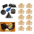 thumbnail image 4 of Metal Skull Rivets, Exquisite Zinc Alloy Studs for Leather Craft DIY, 50 Sets 1 Pack, with Screws, 4 of 7