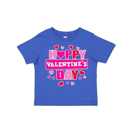 

Inktastic Happy Valentine s Day with Hearts Gift Toddler Boy or Toddler Girl T-Shirt