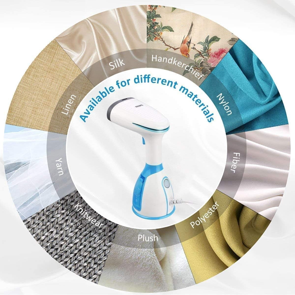 Steam cleaner, frame manual steam cleaner portable iron 1500W 280ml fast heating manual steam cleaner for clothing of fabrics and textiles, travel steam cleaner