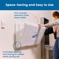 thumbnail image 6 of ECR4Kids Horizontal Wall-Mounted Diaper Changing Station, Baby Changer, White Granite, 6 of 9