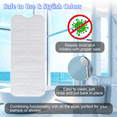 thumbnail image 6 of Extra Long Non-Slip Bath Mat 40 x 16 Inch for Bathtub & Shower, Machine Washable with Suction Cups & Drain Holes, Safe for Kids & Elderly,Clear white, 6 of 6