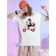 thumbnail image 1 of Camiseta De Verano Para Mujer, Cuello Redondo, Para Mochilero, Vacaciones En La CalleWomen'S Summer Casual T-Shirt Fashion Valentine'S Day CartoonSend flowers Gift Print Short Sleeve RoCamisetas de, 1 of 7