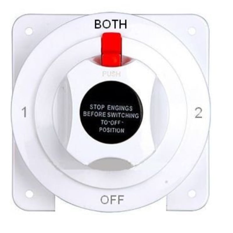 NEW Battery Selector Switch White Distribution Marine Boat Battery