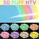 thumbnail image 5 of 16x Vinilo Puff de Transferencia de , 8 Colores, Vinilo de Transferencia de 3D Puff HTV, Camiseta de Vinilo Termoadhesivo Hinchable de Color Pastel de 30X25cm, 5 of 7