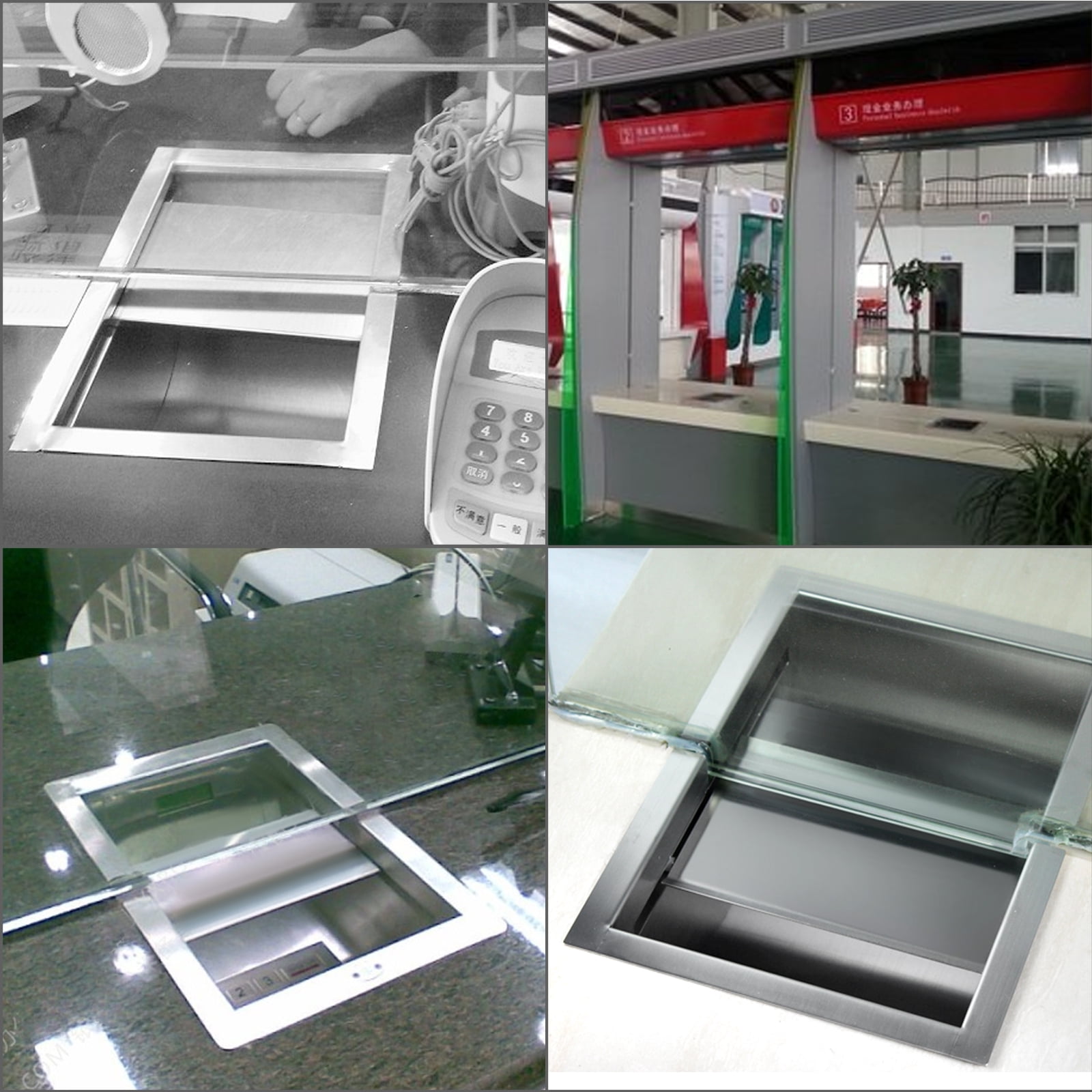 BENTISM 304 Stainless Steel Drop-In Deal Tray 12" (w) x 10" (d) for Gas Stations Banks