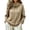 Khaki, variant on Yigetop Warm Sweaters for Women Fall Winter Cowl Neck Knit Sweater Long Sleeve Casual Soft Chunky Lightweight Loose Cozy Pullover Tops for Daily Wear Black L