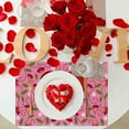 thumbnail image 4 of KCEHTA Valentines Day Placemats Set of 4 Love Heart Valentines Placemats 12x18 Inch Seasonal Wedding Anniversary Birthday Table Mats for Party Kitchen Dining Valentines Day Decorations, 4 of 6