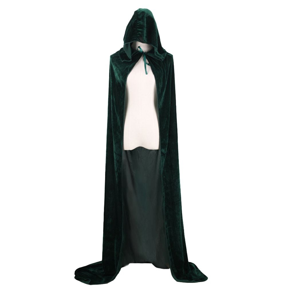 Cloak Costume Adult Hooded Cape Halloween Fancy Dress