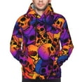 thumbnail image 4 of Bingfone Skull Men'S Drawstring Hoodie Long Sleeve Pocket Sweatshirts-Large, 4 of 9