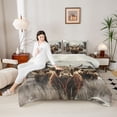 thumbnail image 4 of Homewish Highland Bull Bedding Comforter Set 2pcs for Female Men,Vintage Cabin Cottage Windmill Twin Comforter Sets Microfiber,Farmhouse Animal Breathable Bedding Set,Luxury Bedroom Decor, 4 of 8