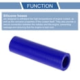 thumbnail image 4 of Unique Bargains 1pcs 18mm 0.71" ID 100mm 3.94" Length 0° Blue Car Silicone Hose Universal, 4 of 7
