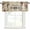 Brown BrulyWood, variant on Sweet Home Rod Pocket Curtain Valance, Western Stars Bird Houses Farmhouse Retro Farmhouse Window Valance for Living Room, Bedroom, Kitchen 42"W x 18"L