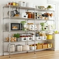 thumbnail image 3 of Chrome 58" Wide 5-Tier Wire Shelving Rack, 3 of 6