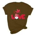 thumbnail image 5 of Fesfesfes Women's Shirts Women's Valentine's Day Love Printed Short Sleeved T-shirt Top Short Sleeved Round Neck Top/Shirt Woman Tops M(US:6), 5 of 6
