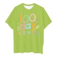 thumbnail image 4 of Girls Casual Tie Knot Front Tops Loose Fit T-Shirts for Kids – Cute Print Crewneck Tee Blouse, 4 of 4