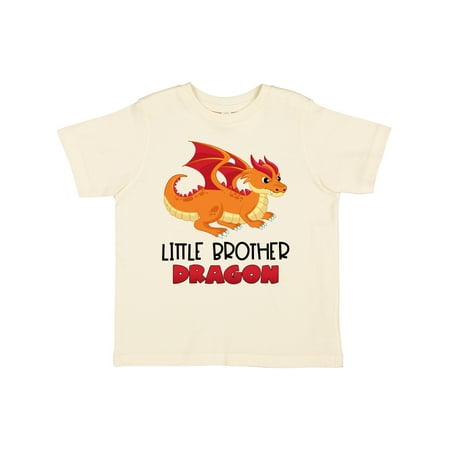

Inktastic Little Brother Cute Red and Orange Dragon Gift Toddler Boy Girl T-Shirt