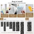 thumbnail image 6 of Non-Adhesive Static Cling Window Tint, Black Kitchen Tools Window Privacy Film Frosted, Modern Cooking Utensil Farmhouse Cookware Insulated Windows Frosted Films for Living room, 35.4 x 78.7 Inches, 6 of 9