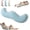 blue, variant on Pea Pod Body Pillow for Side Sleeper, Double Wave Curve Side Sleeper Pillow, Ergonomic, Cooling Side Sleeper Body Pillow, Full Body Support Pillow for Arms, Hips & Knees (110cm-Green)