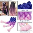 thumbnail image 3 of Ombre Jumbo Braiding Hair Extensions High Temperature Synthetic Twist Hair Multiple Colored Hair, 3 of 5