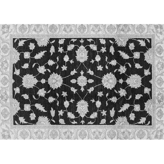 Ahgly Company Indoor Rectangle Oriental Gray Traditional Area Rugs, 8' x 10'