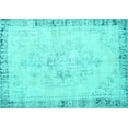 thumbnail image 1 of Ahgly Company Indoor Rectangle Persian Turquoise Blue Traditional Area Rugs, 2' x 4', 1 of 4