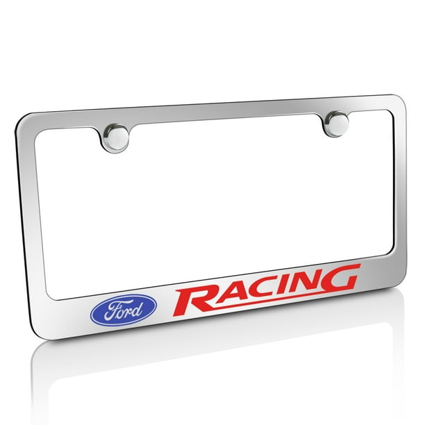 Ford Racing Chrome Metal License Plate Frame - Walmart.com - Walmart.com