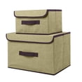 thumbnail image 1 of Panxico Boîte de Rangement Textile Maison Pliable Vêtements Divers Boîte de Rangement Portable avec Couvercle Pliable B, 1 of 7