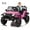 Pink, variant on CazToi Kids Electric Car Parent Remote Control 3 Speeds 5MPH Spring Suspension LED Lights Music Gift