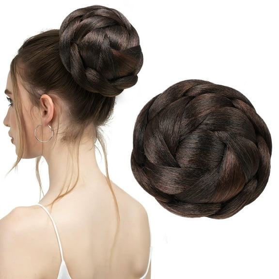 GOOHOCHY  Chignon Hairpiece Toupee for Women Wig Miss Bride