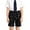 F231-Black, variant on FYDUU Boys School Uniform Shorts Stylish Flat Front Dress Shorts for Casual Wear Elastic Waist Plaid Breathable Back To School Bottoms Vacation Pants 12-13 Years