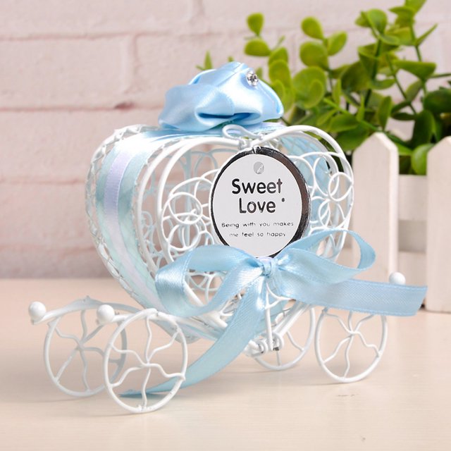 Caja de regalo, 6 piezas de lata de caramelo en forma de corazón de hierro, lata de caramelo para bodas, elaborada con cuidado