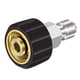 thumbnail image 1 of Adaptador de hidrolavadora M22 de 14 mm con boquillas giratorias para conexión rápida de acero inoxidable Macho a M22, 1 of 9