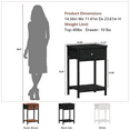 thumbnail image 4 of Satifur Set of 2 Nightstand for Bedroom,3-Tier End Table with Drawer,Black Oak Finish, 4 of 9