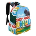 thumbnail image 2 of Mickey Mouse Clubhouse+-theme Backpack, Campus style schoolbag Bookbag with Adjustable Shoulder Straps And Large Zip Compartment, Unisex Travel Bags.17", 2 of 6