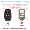 thumbnail image 2 of For Key Fob Cover Leather Car Compatible for Accord Civic CR-V SE LX HR-V Pilot (2022-2025) Key Case, 2 of 10